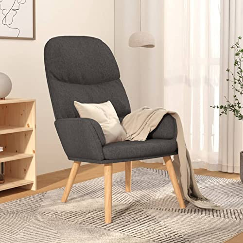 qohoio Relaxsessel Sessel Wohnzimmer Relax Sessel Lounge Sessel Relaxstuhl Sessel Wohnzimmer Relax Wohnzimmer Sessel Dunkelgrau Stoff - 340991