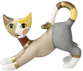 Goebel Figur Minikatzen Leni von Rosina Wachtmeister aus Porzellan, 8x7x3 cm, 31-401-04-1, Bunt