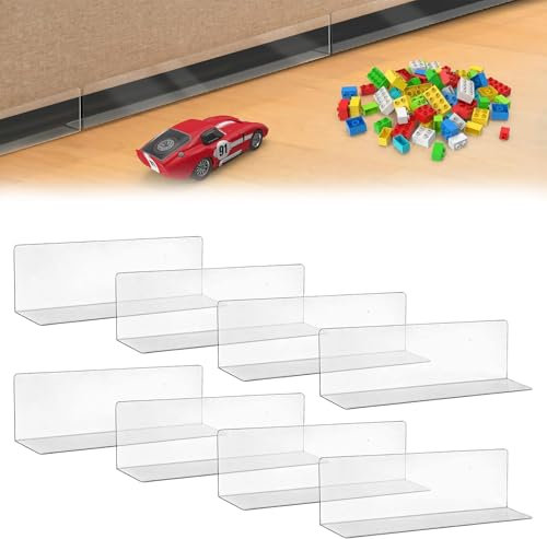 Fine jade2 Lot de 8 bloqueurs de jouets transparents pour canapé, lit, canapé, armoire, commode, cuisine, animaux