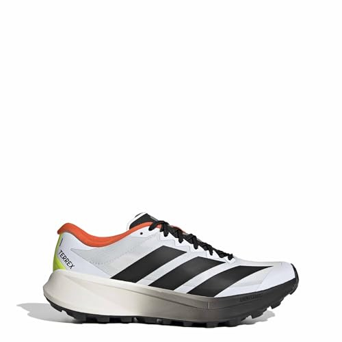 adidas Terrex Agravic 4 Scarpe Trail Running Uomo, Bianco/Nero/Arancione, 44 EU - KJ8872