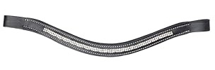 LeMieux Hobby Horse Sparkle Browband - Añade un poco de brillo a tu brida de caballo Hobby - Adecuado para mayores de 8 años - Cuero negro
