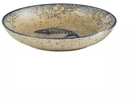 Assiette à dîner en céramique, ensemble d'assiettes porcelaine, vaisselle, assiette rétro japonaise, creuse