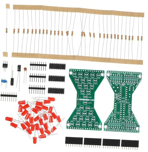 WEKAMOS Elektronisches Sanduhr DIY Kit Löten Übungssatz Einstellbarer Fluss Lötkolben Lernset für Elektronik Bastler Handarbeitsförderndes Projekt Zubehör