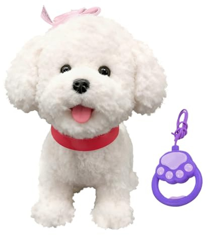 Pavsicgn for Froplay1 Hund Spielzeug, Spielhund Der Kann, Roboter Hund Wie Echt Mit Fell, AI Robo Welpe, Läuft, Bellt, Wedelt Mit Dem Schwanz, Christmas Toy, Gift for Adult