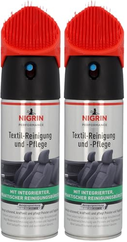 NIGRIN Textilpflege, pflegt und reinigt Polster und Teppiche, neutralisiert Gerüche, 400 ml (Packung mit 2)