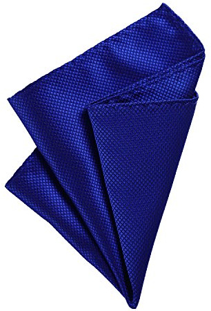 DonDon Pochette de costume homme mouchoir 21 x 21 cm pour des occasions festives - bleu