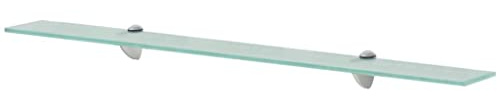 vidaXL Wand Regal Glasregal Glasboden Glasablage Badregal Glas 90x20 cm 8 mm