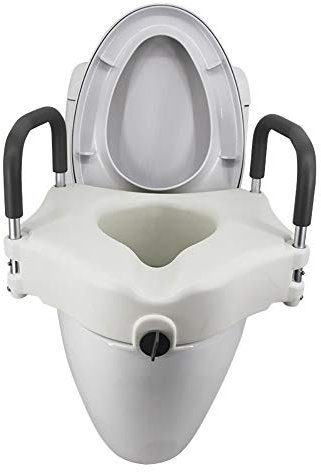 Asiento De Inodoro Lifter, Raiser Aseo, Aseo Aseo Elevación Pad para Los Ancianos con Apoyabrazos, Cuarto De Baño WC Caja Apoyabrazos, Cuarto De Baño WC Raiser