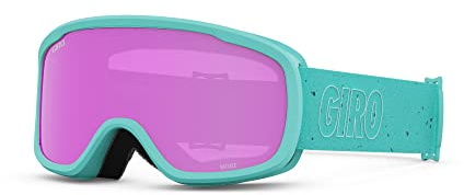 Giro Moxie Womens Snow Goggle - Glaze Blue Mica Strap with Amber Pink/Yellow Lenses
