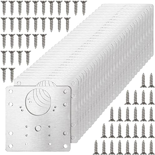 MIVIDE 30PCS Hinge Repair Plate, Kitchen Hinge Repair Plate Kit for Cabinet, Cupboard, Kitchen