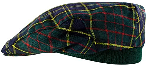 I LUV LTD Schiebermütze im Tartan-Design MacMillan Hunting Modern Einheitsgröße für Herren und Damen Elastisches Band Komfort fit Schottisch hergestellt