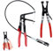 VFANDV Alicates Abrazaderas Coche, Coche Alicates Abrazaderas de Mangueras con Cable Alicate Abrazaderas de Mangueras Alicates de Presion con Cuello Recto para Reparación de Coche (2)