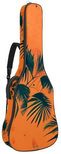Akustikgitarrentasche Schöne 40/41/42 Zoll wasserdichte Gigbag mit Schutzschicht Kokosblätter, Mehrfarbig Nr. 08, 42.9x16.9x4.7 in, Gitarrentasche