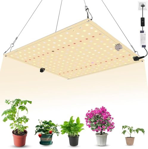 TEOV Pflanzenlampe LED Vollspektrum mit UV IR Grow Gemüse Blumen Lampe Pflanzenlicht, 36W Pflanzenlampe Led Vollspektrum
