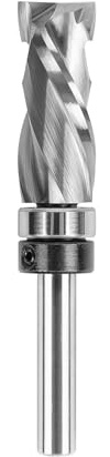 SpeTool 1/2 Extra Long Compression Flush Trim Router Bit, 1/4 Shank Carbide Spiral Cutter with Top Bearing, 31.75mm Cut Length for Deep Template Woodworking, Laminate, Solid Wood & MDF