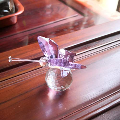 Kristall Statue, Kristallgeschenke, Glasfiguren, 1 Stück, 7 Farben, eleganter Schmetterling, Kristallglas, Tierfiguren, Briefbeschwerer, Kunsthandwerk, Tischdekoration, Heim- und Hochzeitsdekoration,
