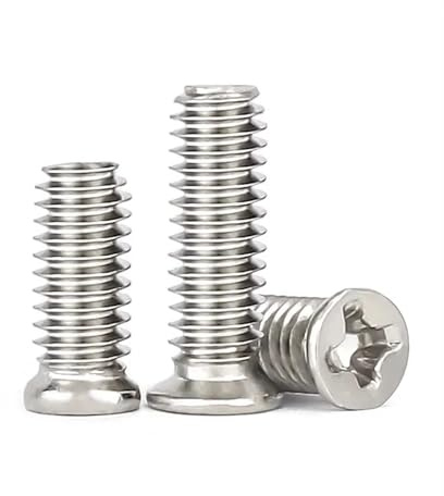 YANGC 304 Edelstahl M4 M5 M6 Nicht standardmäßige Senkkopfschrauben mit kleinem Kopf und Kreuzschlitz, Flachkopfschrauben(M5x12x7mm 20pcs)