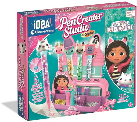 Clementoni Stylos Gabby et la Maison Magique à Personnaliser - 25 Accessoires - 6 Ans+