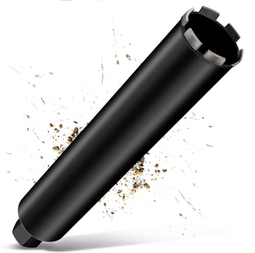 Couronne de forage diamantée 63 mm, L 460 mm, foret à carotter 1¼ UNC pour béton
