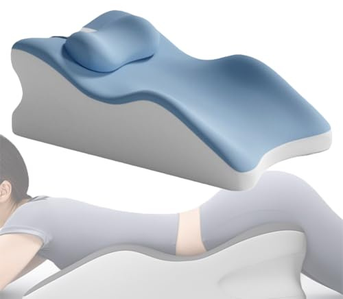 27 Degree Angle Pillows Perfect Positioning for G, Ergonomic Wedge Couples Cushion, Memory Foam Butt Cushion for Comfort & Support During Intimacy (Blue)