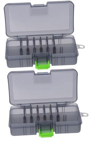 LIGHTAOTAO Caja de Almacenamiento Organizador Portátil Diseño de Tapa 2 Piezas Material PP y Abs para Señuelos de Pesca Doble Cara para Uso en Pesca al Aire Libre