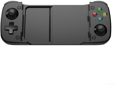 Controlador elástico con efecto Hall Joystick con frecuencia de sondeo de 800 Hz, programación macro y vibración, compatible con Switch, PC, Android, iOS (negro)