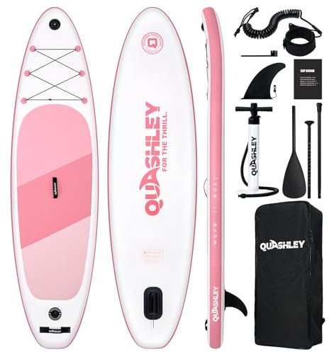 Swayit Aufblasbares SUP Board Set Stand up Paddling Board Aufblasbare SUP Board mit Premium SUP-Zubehör(PINK Simple)