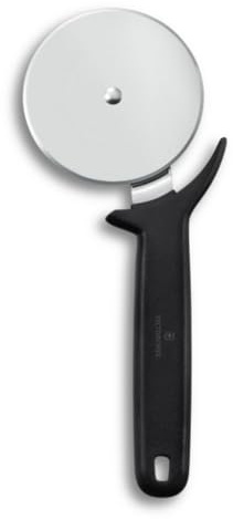 Victorinox Pizzaschneider - Rundes Küchenmesser mit 85 mm Edelstahlklinge | Ergonomischer Teigschneider und Pizzarad für Torten oder Kuchen, spülmaschinengeeignet, Schwarz, Swiss Made