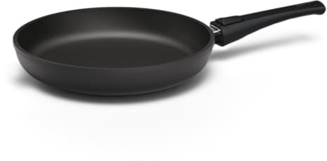 Hoffmann STONIQ Bratpfanne 26 cm Induktion, Antihaft, PFAS-frei, ohne Deckel, Aluguss, abnehmbarer Griff, alle Herdarten, backofenfest, wiederbeschichtbar, spülmaschinenfest, Pfanne made in germany
