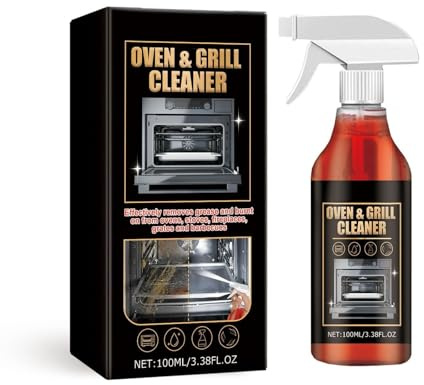 Backofen und Grillreiniger, Backofenreiniger Extra Stark – Kraftvoller Reiniger & Fettlöser, Ofenspray Gegen Verkrustungen für Backofen, Grill, Herd (1PC)