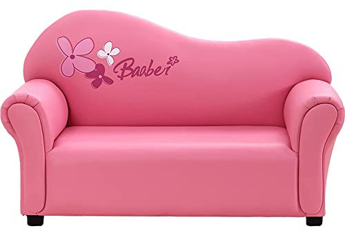 ZESLIV Kindersofa Kindersessel Relaxstuhl Mädchen Polstersessel Lesesessel Minisofa Lil Sofa Armlehnstuhl Lesesessel Fernsehsessel für Wohnzimmer Kinderzimmer Rosa
