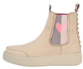 CRICKIT® Chelsea Boot Damen JALA | Chelsea Boot Stiefelette aus Leder mit Streifen und Herz für Damen aus 100% Leder | Herz