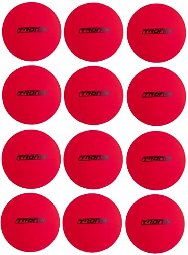 TronX Lot de 12 balles de hockey de rue - Sans rebond - Rose - Pour temps froid - Pour l'extérieur - Officiel