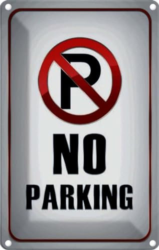 vianmo Blechschild 18x12 cm Parkplatz No Parking Parkplatzschild Deko Geschenk Metall Schild