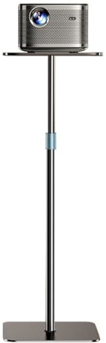 HIBORI Adjustable Height Projector Floor Stand with Tray for Presentations, Home Movie, Studio, Office