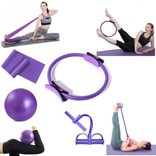 4PC ELITE PILATES KIT -SCULPT BAR, FITNESS Band, Pilates Band, Pull Up Band, YOGA EQUIPMENT, BOOTY Bands, BODY TRIMMER, Waist & Ab Shaper, Arms, Chest, Sit Up Pull ROPE (4PC ELITE Pilates Kit)