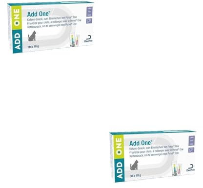 Porus Add One | Geschmacksrichtung Leberwurst | Doppelpack | 2 x 30 x 10 g | Ergänzungsfuttermittel für Katzen | Leckerer Verwöhn-Snack zum Einmischen von Porus One