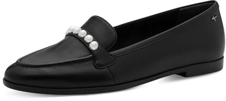 Tamaris Pantoufles pour femme 1-24220-44 - En cuir noir - Taille 41 EU, Cuir noir, 41 EU