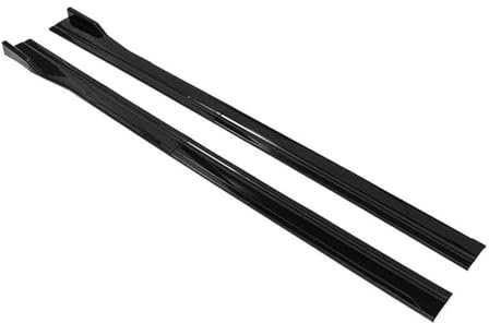 Seitenschürze 8 STÜCKE 2 M/2,18M Universal Seitenschwellerverlängerung Kipphebellippentrenner Stoßstange Für Benz. Splitter(2.18m New Glossy Black)