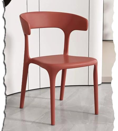 Bunte stapelbare Esszimmerstühle aus Kunststoff, für Garten, Rasen, Bistro, Deck, roter Barhocker, Restaurant, Stapelstuhl