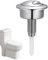 Mixnexorad Reemplazo del botón del inodoro, botón del tanque del inodoro | Tapa de descarga de botón de inodoro de doble descarga - Accesorios para inodoro Tanque de descarga, pulsador de cisterna,