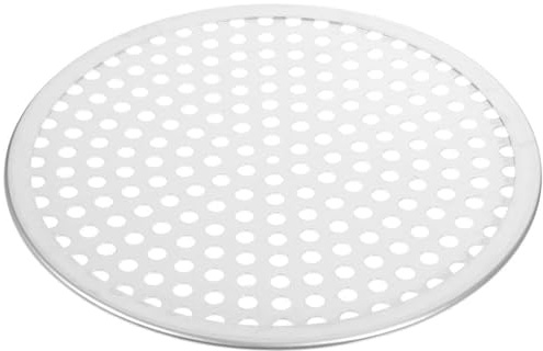 Homoyoyo Plaque À Pizza Ronde En Alliage D'Aluminium - Grille Perforée Pour Four Et Micro-Ondes Idéale Pour Cuisson Parfaite Pizzas