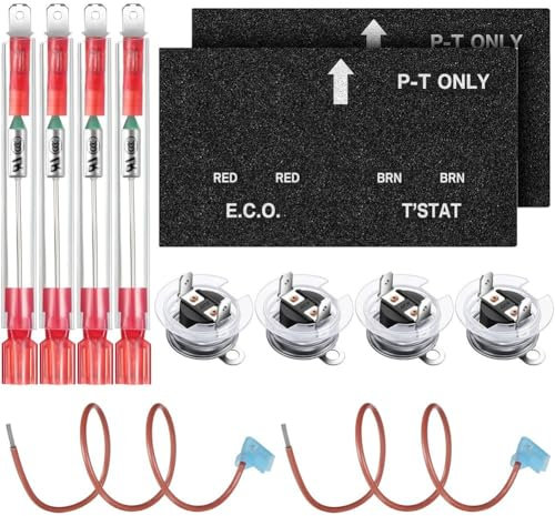 Hxhsgmeh Interruttore Termico per Scaldabagno con Kit di Montaggio Termostato ECO, Parte di Ricambio per 93866 91447