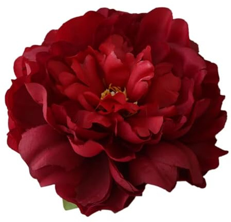 Anevous 5 Stück Künstliche Pfingstrose Seidenblumen,15cm Gefälschte Pfingstrose Blumen,Blumenköpfe,Kunstblumen für Hochzeit,Zuhause,Party Deko,Valentinstag,Blumenarrangements,Rot