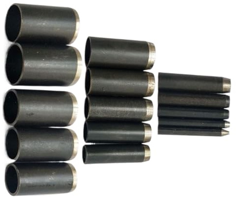 Hole Punch Set de 15 emporte-pièces ronds en cuir pour l'artisanat du cuir, la fabrication de costumes, sacs, designers, selliers, sacs à chaussures, projets de bricolage