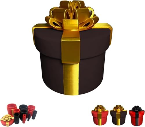 Nervige Geschenkbox mit Schrauben – Wiederverwendbare Geldrätselbox für Bargeldgeschenke – Lustiges Scherzgeschenk für Geburtstag, Weihnachten, Abschlussfeier, Partyspiele (B, 9CM)