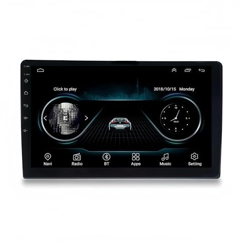 Autoradio doppio DIN da 9 pollici con lettore DVD Android GPS per auto