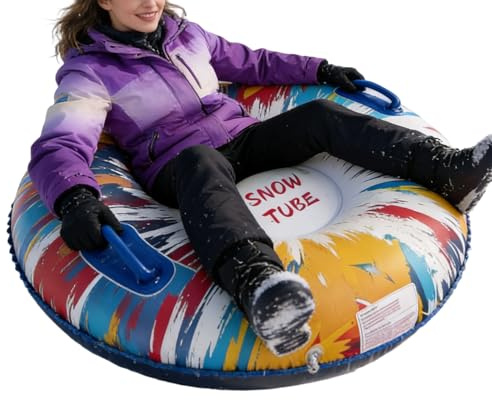 Trineo De Nieve, Actividades Deportivas De Invierno Al Aire Libre - Trineo Inflable con Tubo De Nieve - para Niños Al Aire Libre, Niñas, Adultos, Mujeres, Hombres, Familiares Y Amigos