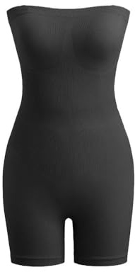 KBRPEY Gaine Ventre Plat Femme Invisible Bodysuit Minceur Shapewear Sans Couture avec Bretelles Ajustables Combinaison Amincissante Sculptante