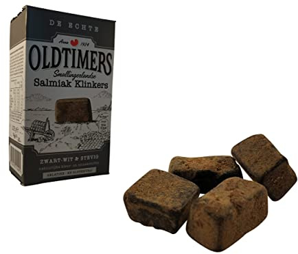 Oldtimers De Echte zwart-wit Salmiak Klinkers 235g Holland lakritze
